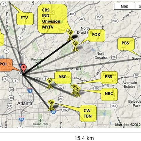 fox antenna location|antenna towers near me.